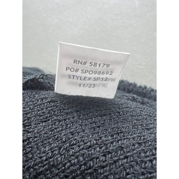 Beechfield Boston Hockey 4 Beanie Hat Unisex OS Circle Patch Acrylic Black Knit - Picture 5 of 6